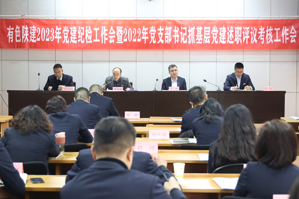 公司召開2023年黨建紀(jì)檢工作會(huì)暨  2022年黨支部書記抓基層黨建述職評議考核工作會(huì)   