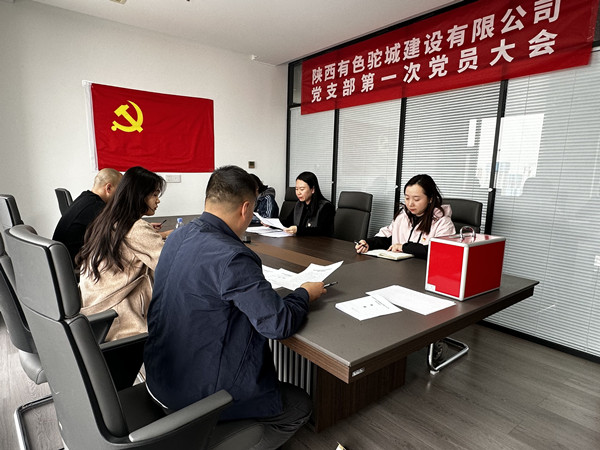 凝心聚力啟新程，有色駝城黨支部正式成立！